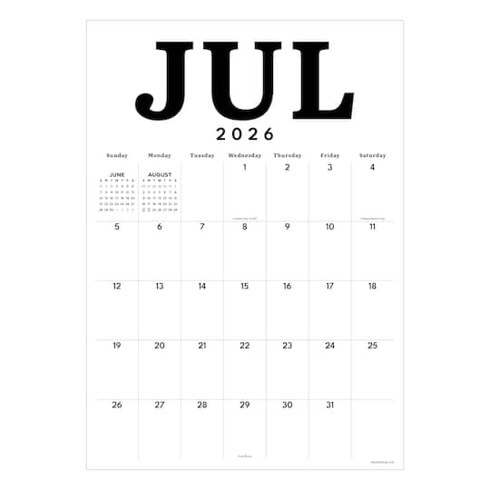 TF Publishing Medium 2026-27 Art Poster Wall Calendar